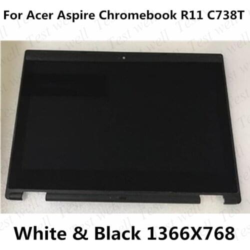 Original 11.6'' For ACER Chromebook R11 C738T LCD Touch Sceen Digitizer Assembly B116XAN04.1 1366*768 IPS HD LCD Screen
