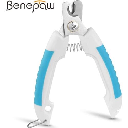 Benepaw Professional Dog Nail Clippers Ergonomic Handle Quick Safety Guard To Avoid Over Cutting Sharp Pet Nail Trimmer