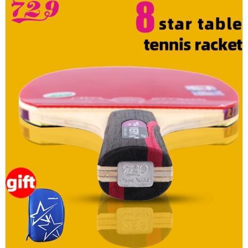 RITC 729 Friendship VERY 6 7 8 Stars Professional Ping Pong Racket Table Tennis with Inverted Rubber for Increased Ball Control