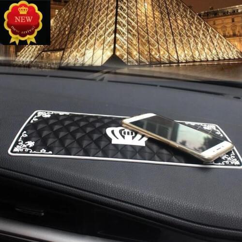New Hot Car Ornament Car Dashboard Pad Silicone Mat Sticky Non-Slip Mat For Cell Phone Pocket Money keychain Auto Accessories