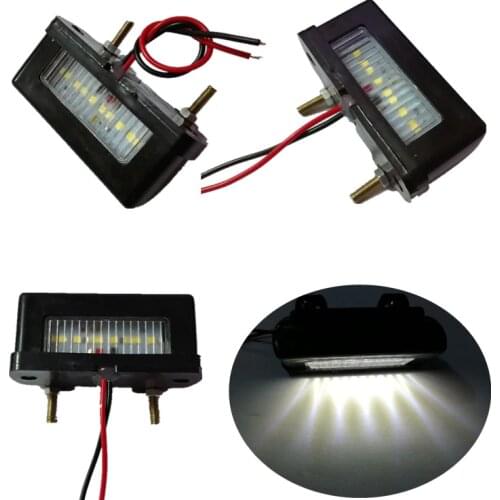 Universal 12V LED Number Licence Plate Light Rear Tail Light Lamp Motorcycle Cafe Racer Old School For Honda Yamaha Suzuki KTN