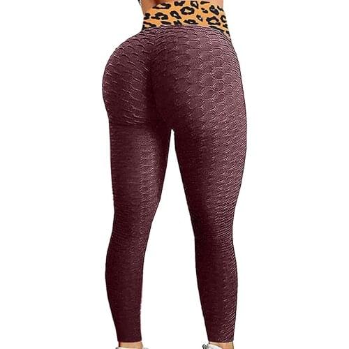 #VO High Waist Leggings Hot Sale Women Fitness Leggings Workout Pants Female Leggings Yoga Pants Sport Trousers Jacquard