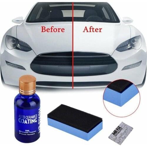 9H Hardness Anti-scratch Car Liquid Ceramic Polish Coat Super Hydrophobic Glass Coating Polysiloxane Nano Materials Waxing Set