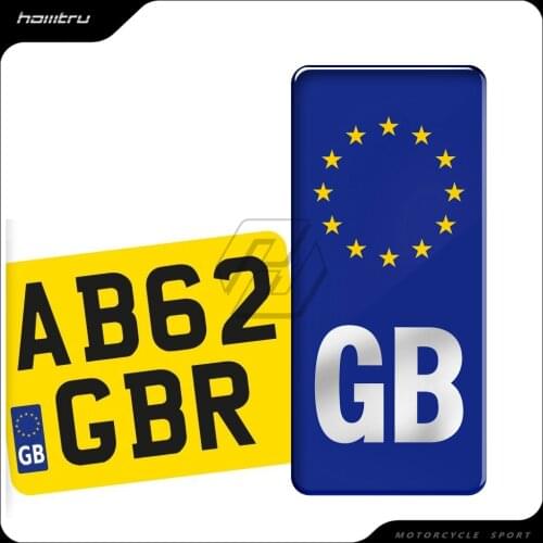Motorcycle GB Flag Badge Vinyl Sticker Moto Number Plate Decals Case for Vespa Aprilia Ducati Kawasaki Yamaha Honda Suzuki