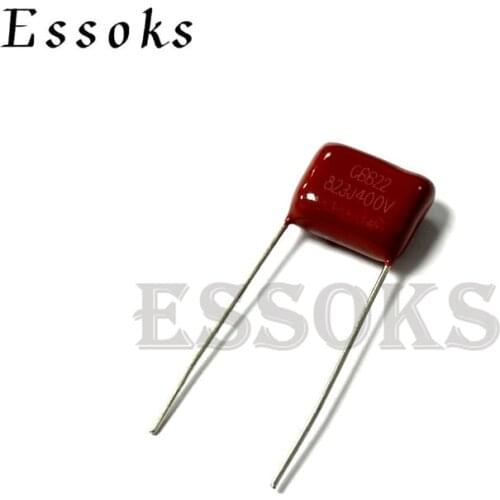 10PCS 400V823J 0.082UF Pitch 10mm 82NF 400V 823 823J CBB Polypropylene film capacitor