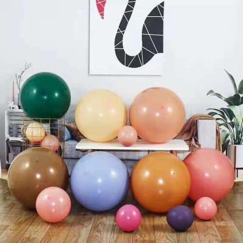 5/20pcs Avocado Green Brown Pink Retro Latex Balloons Birthday Party Garland Arch Balloon Baby Shower Wedding Decor Air Balls