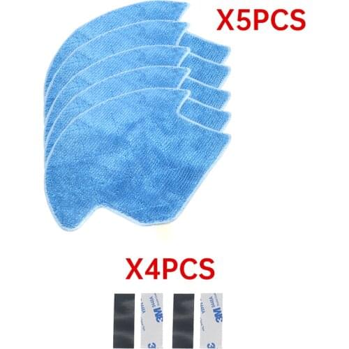 5pcs/lot High quality chuwi ilife Robot Vacuum Cleaner MOP Cloths for ILIFE V7S Replacement Mop Cleaning Robot Vacuum Cleaner