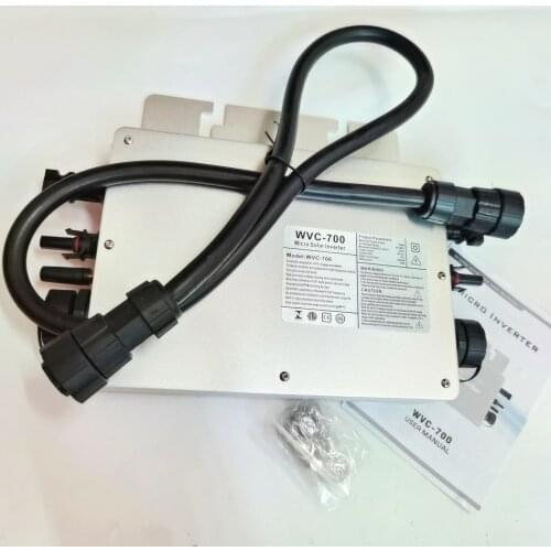 600W 700W Grid Tie Inverter WIFI MPPT Pure Sine Wave Output Micro Solar Converter DC22-60V to AC220V110V for 2*300/350W PV