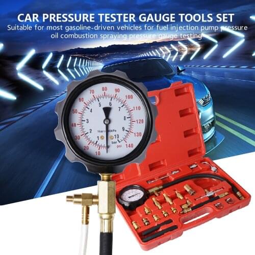 Car Engine Vacuum Pressure Gauge Meter For Fuel System Vaccum System Seal Leakage Tester