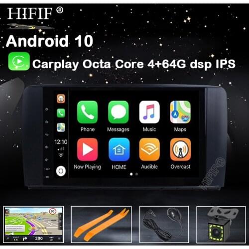 IPS 9 inch 8 CORE Android 10 4G Ram 32G Rom CarRadio GPS Navigation For Mercedes Benz R Class W251 R300 R350 R63 3G/4G/CanBus