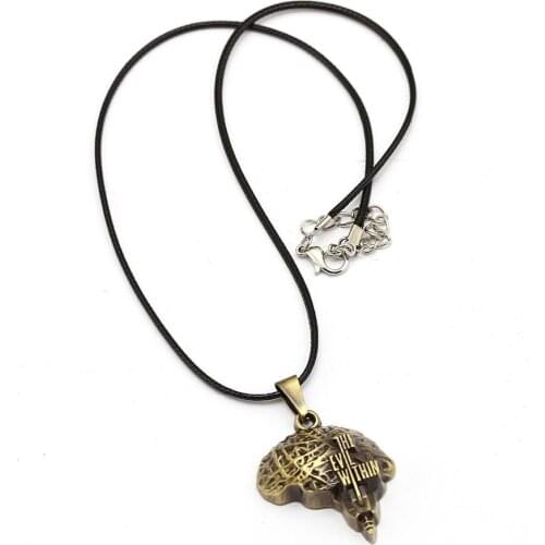 Game The Evil Within 2 Necklace Sliver Gold Metal Pendants Rope Chain Men Women Gift Jewelry Choker Colar Steampunk Kolye