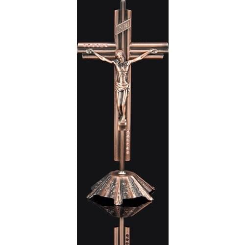 Church Relics Figurines Crucifix Jesus Christ On The Stand Cross Wall Crucifix Antique Home Chapel Decoration Prayer Crosses