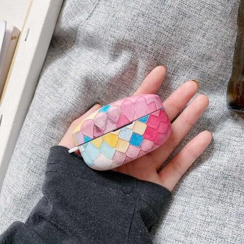 Gradient Fish Scales Earphone Cases for Sony WF-1000XM4 Case Matte Plastic Charging Box wf1000xm4 Protect Accessories Cover