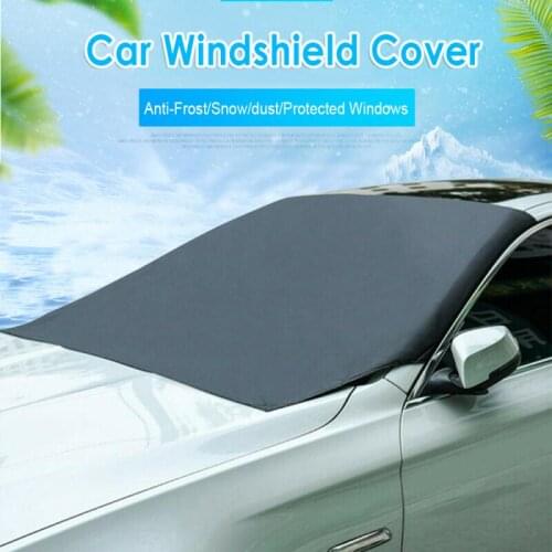 Car Snow Cover Windshield Cover Magnetic Car Windshield Snow Cover Winter Ice Frost Guard Sunshade Protector General Car Cover