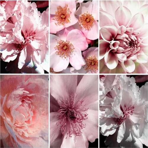 EverShine 5D Diamond Painting Flowers Handmade Gift Diamond Embroidery Rose Mosaic Art Set Home Decor Rhinestones Pictures