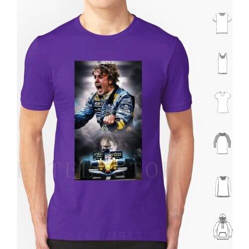 Fernando Alonso T Shirt Diy Big Size 100% Cotton Fernando Fernando Alonso Fernando Alonso Team Alpine Fomula One Formula Uno