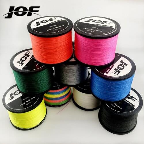JOF Pesca 8 Strand 4 Strand Everything For Fly Cord Multifilament Carp Braided Line For Winding Fishing Line PE 100M 300M 500M