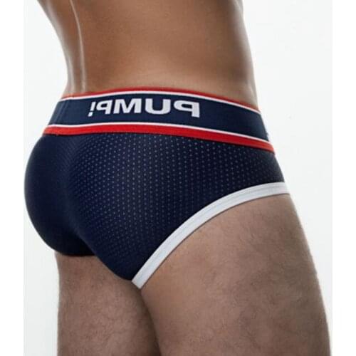 Hot Sale Cotton Sexy Gay Underwear Men Briefs Breathable Mesh Male Panties U Convex Man Underpants Cuecas Slip Hombre