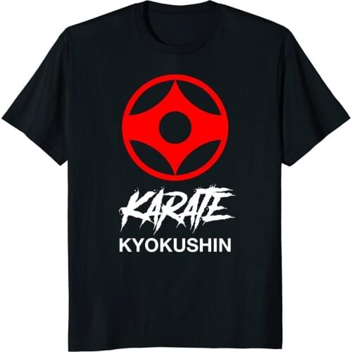 2019 New Brand High Quality for Man Better Kyokushin Karate Symbol Kyokushinkai Dojo Trainer T-Shirt Short Sleeve Tee Shirts