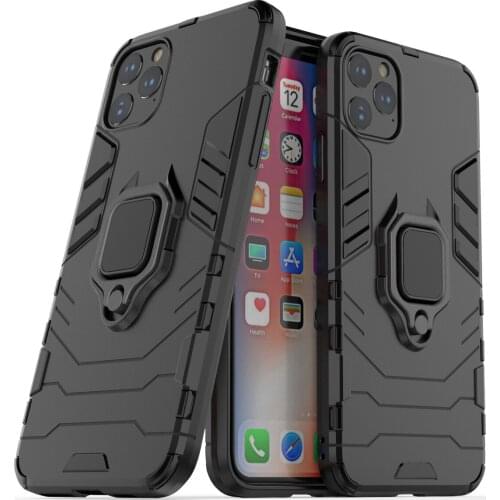 NEW Shockproof Armor Case For iPhone 11 12 11Pro Max 12Mini 11Pro 12Pro SE2020 Stand Car Ring Phone Cover