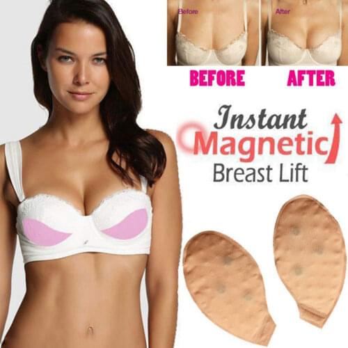 Adjustable Salon Magnetic Therapy Woman Bra Insert Underwear Health Care Beauty Rose Oil Pad Chest Pad 2color 1pari