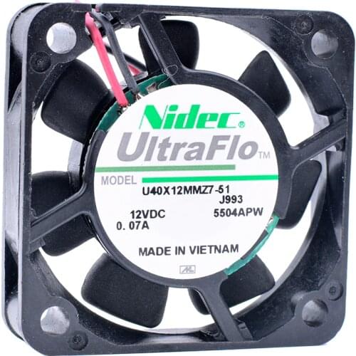 COOLING REVOLUTION U40X12MMZ7-51 4cm 4010 40mm fan 12V 0.07A Small quiet cooling fan North and South Bridge