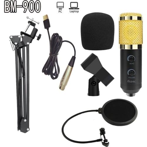 BM-900 Podcast Recording microphone with Stand Professional Condenser Studio Broadcasting Microphone