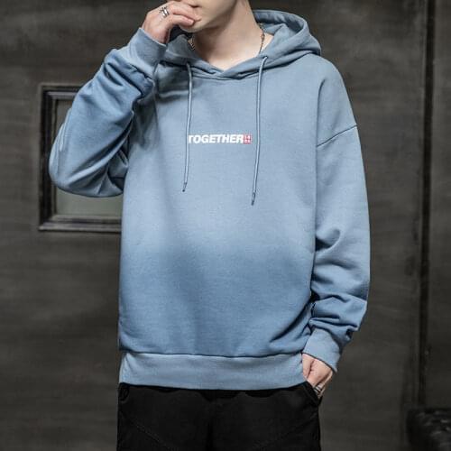 Hoodies Sweatshirts Men Big Pocket Pullovers Mens Hooded Sweatshirt Korean Style Streetwear Casual Loose Fashion All-Match