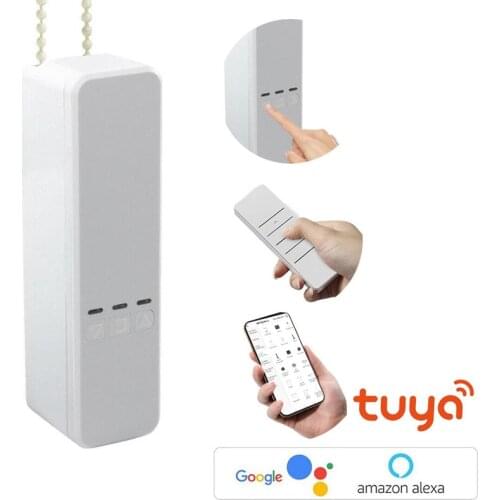 Tuya Smart Blinds Switch Smart Home Automation 10kg Can Charge WiFi Remote Voice Control Blinds Driver Work With Google Home