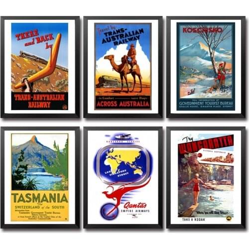 Australia Lorne Brisbane Cool Off Sydney Vintage Travel Poster