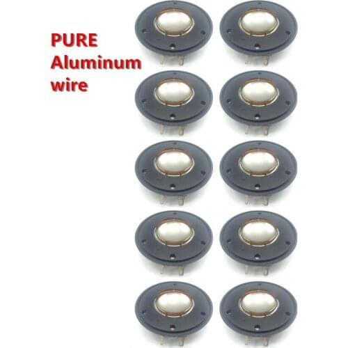 10pcs PURE Aluminum wire Replacement Diaphragm For Wharfedale D-533A Driver D533a Evp Series & Titan 12p