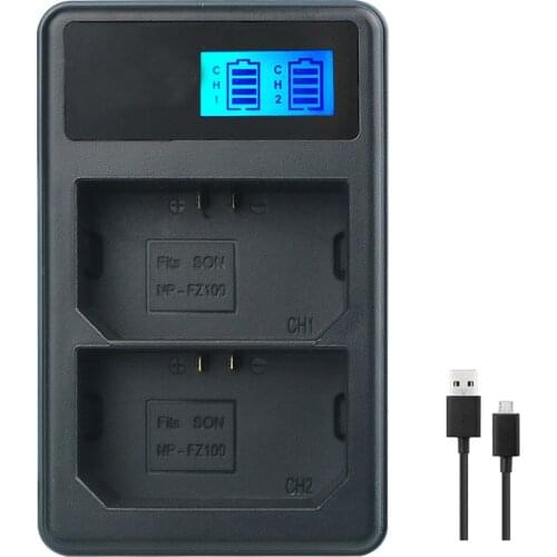 NP-FZ100 NP FZ100 Camera charger Fast Quick for Sony Alpha 9R A9R 9S A9S A7RIII A7R3 7RM3 A7m3 BC-QZ1 NPFZ100