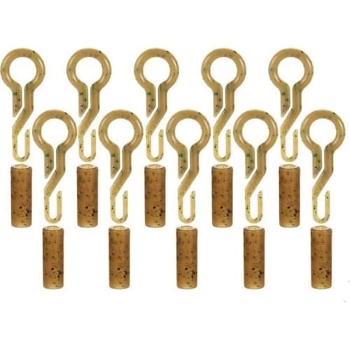 10 Sets Carp Fishing Kickers Tackle Lead Clips with Tubes Strong Durable Fishing Back Lead Clips Professional Tools Clip