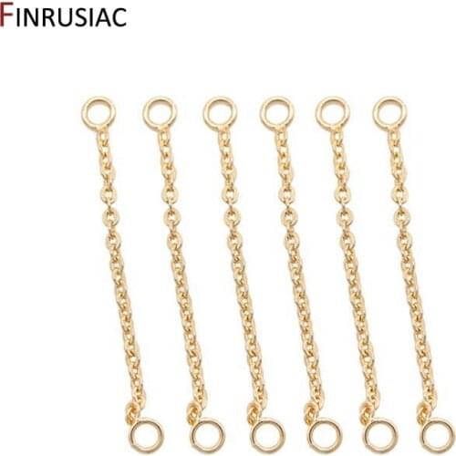 14K Gold Plated Long Chains Connector Accessories For Earring Making, Handmade DIY Tassel Earrings Material