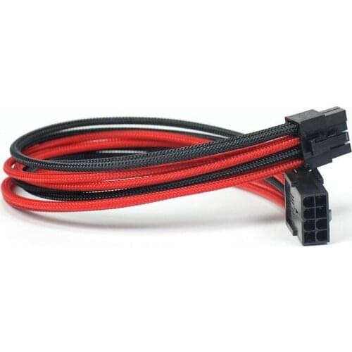 3pcs)Free shipping 450mm PCI-E graphics 8Pin / 6 + 2Pin auxiliary lines 8pin turn 6 + 2pin module power cord cable