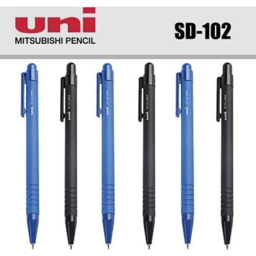4Pcs UNI Students Use Ballpoint Pen SD-102 Black Press Ballpoint Pen Oil Pen To Write Comfortable Office Signature Pen 0.7mm