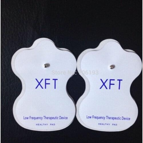 50pcs/lot Replacement Electrode Massager Acupuncture Pads Slimming Massager Replacement Pads for Digital Therapy Machine XFT PAD