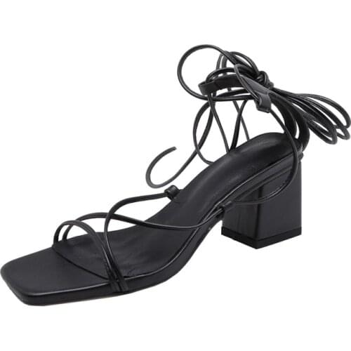 Big Size 9 10 11 12 high heels sandals women shoes woman summer ladies Ankle strap sandals