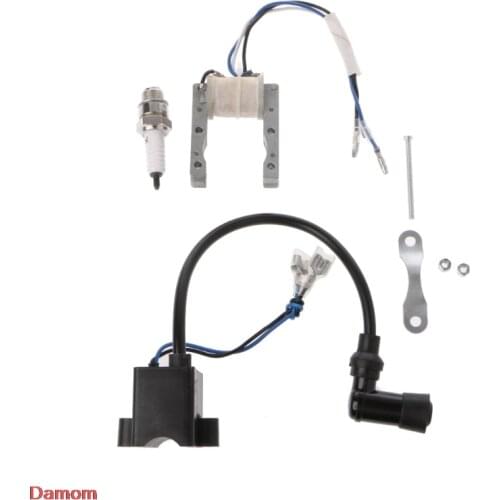 CDI Ignition Coil Magneto For Motorized 49cc 66cc 80cc Engine Bicycle Spark Plug