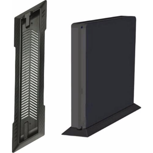 Vertical Stand Dock Mount Game Console Cooling Support Base Holder Cooler Stand Black ABS for Sony PlayStation 4 Slim