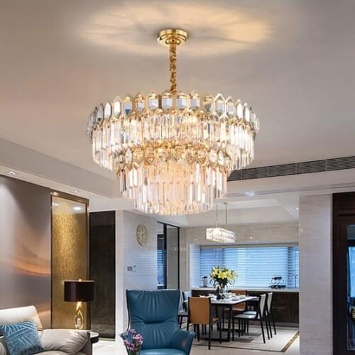 Chandelier custom large hotel lobby lighting living room post modern new crystal chandelier