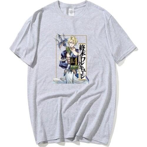 Fashion Summer Autumn Men Anime Record Of Ragnarok Print T-shirts Ventilation Soft Streetwears Short Sleeve Harajuku New