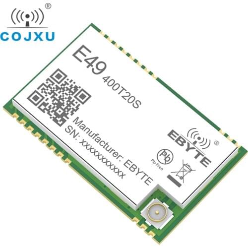 433MHz 20dBm Wireless Transceiver Module GFSK E49-400T20S Low Power SMD SMA Interface UART Serial Port Transmitter and Receiver