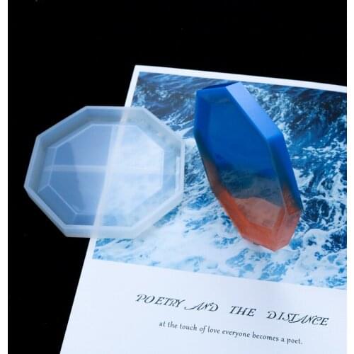 NOT AS LONG diy Crystal Epoxy Mold Irregular Geometric Coaster Making Mirror Table Multi-Specification Creative Home Furnishing