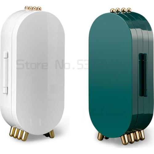 Light luxury desktop jewelry storage box earrings earrings jewelry multi-layer dustproof jewelry box