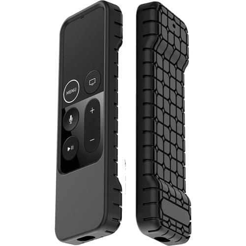 Remote Control Silicone Soft Cover Shock Proof Durable Dustproof Waterproof Protective Case Rectangle Sleeve for Apple TV4-4K