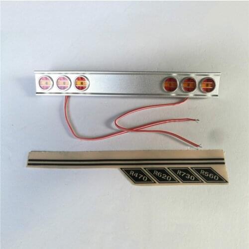 Back Top Roof Led Lamp Sets for 1/14 Tamiya SCANIA R620 R470 RC Car Top Rear Led Brake and Signal Light Kit Accessories
