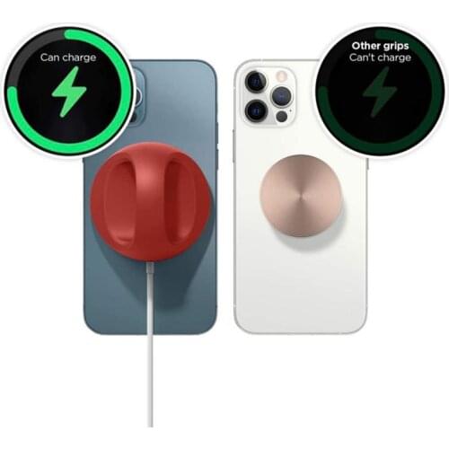 Wireless Charger Finger Ring Mobile Phone Holder For IPhone 12/12 Mini / Pro / Pro Max Charger Cellphone Bracket Stand Dropship