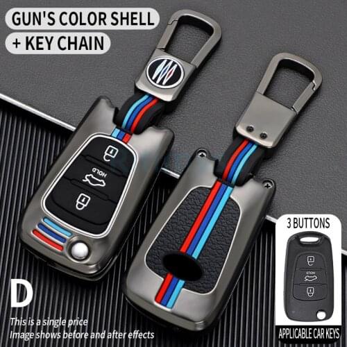 Car Key Case For Kia Sportage Rio 3 Soul Optima Ceed Pro K5 K2 Pride For hyundai i20 i30 ix20 ix35 Elantra Accent Shell Cover
