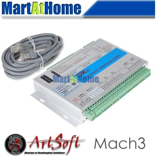Ethernet 2MHz Mach3 CNC 3 Axis Motion Control Card Resume from Breakpoint for Lathes Mills Routers Lasers Plasma Engraver #SM777